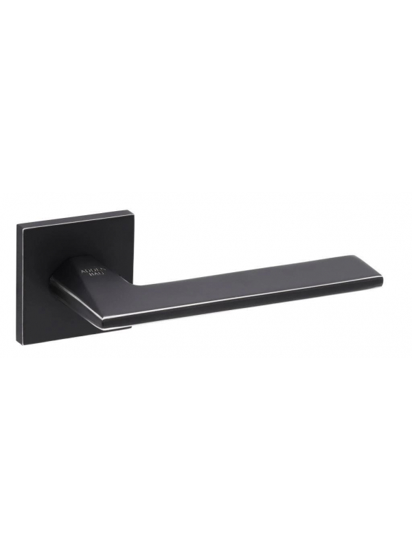Дверная ручка Adden Bau BINARY Q572 BLACK / CHROME RIM Черный матовый / Хром