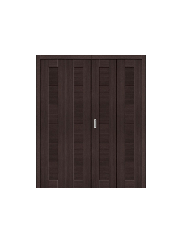 Двупольная складная дверь Браво-21 ДС wenge melinga