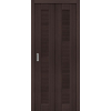 Межкомнатная складная дверь экошпон Браво-21 wenge melinga глухая