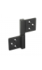 Петля карточная Morelli CH-S 85X82 BL черная