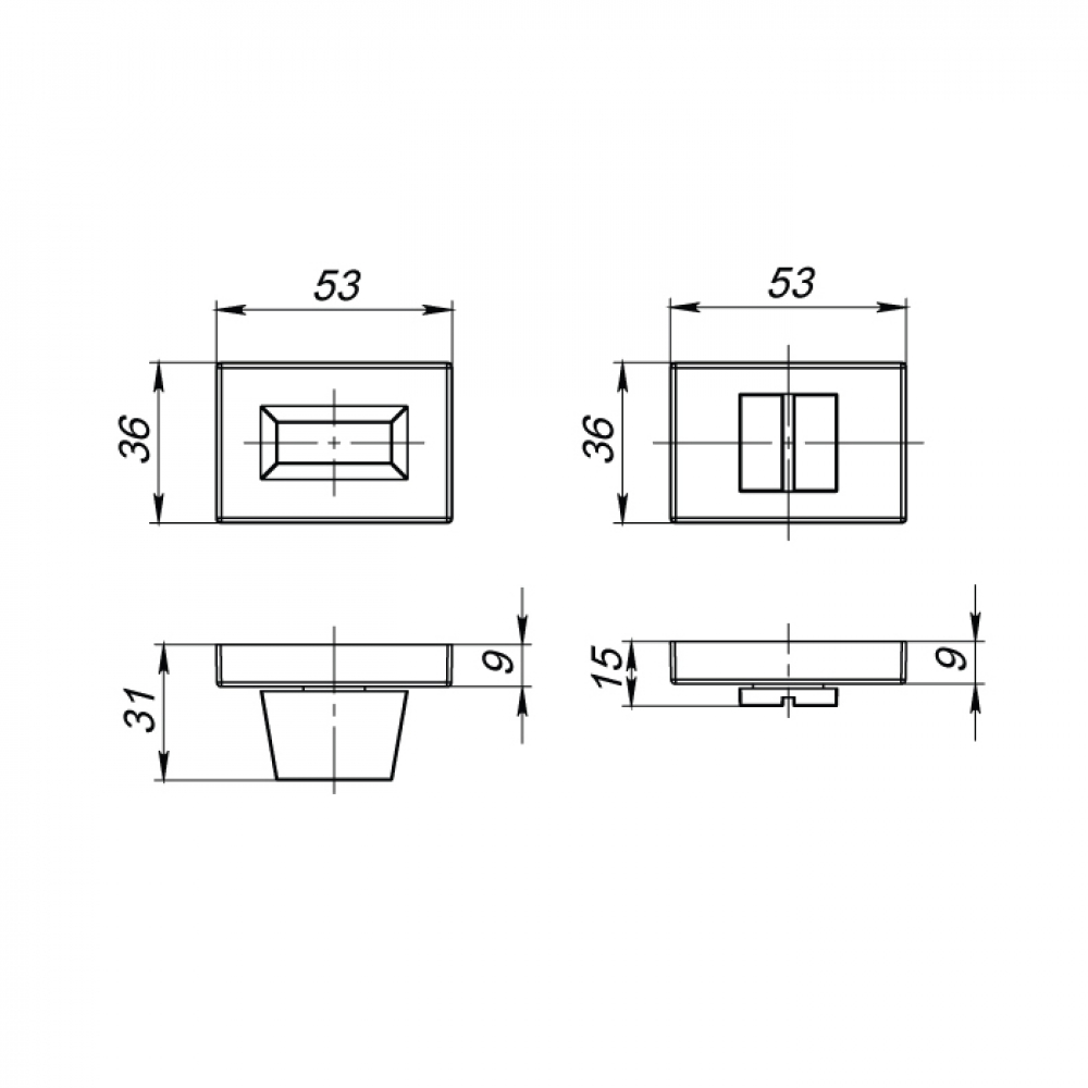 Фиксатор Armadillo (Армадилло) поворотная BK6.K.UCS36 (BK6 UCS) FSG-39 флорентийское золото
