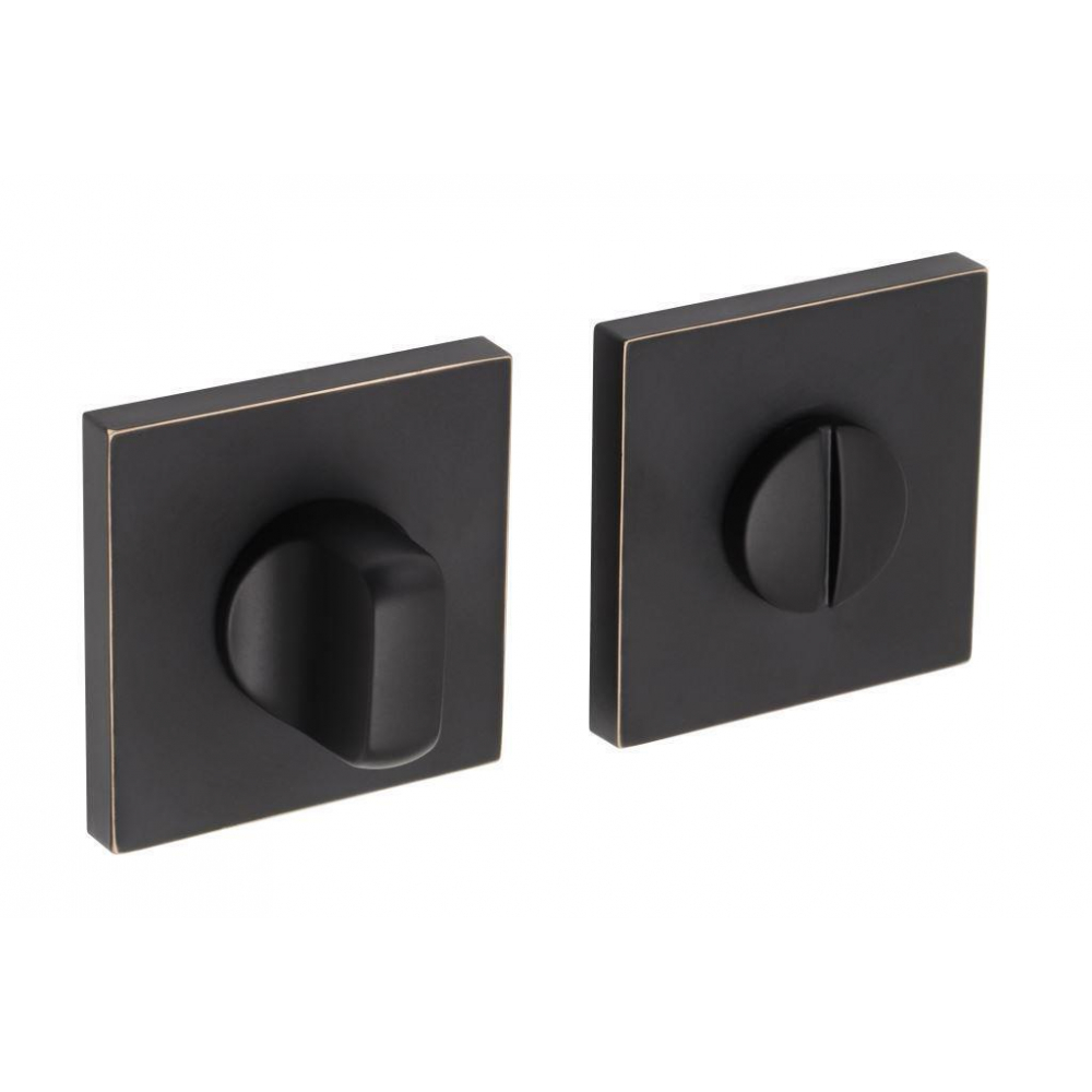 Фиксатор Adden Bau WC SQ-003 BLACK / GOLD RIM Черный матовый / золото