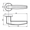 Дверная ручка Armadillo R.URB52.ARC (ARC URB2) SN/CP-3 матовый никель/хром
