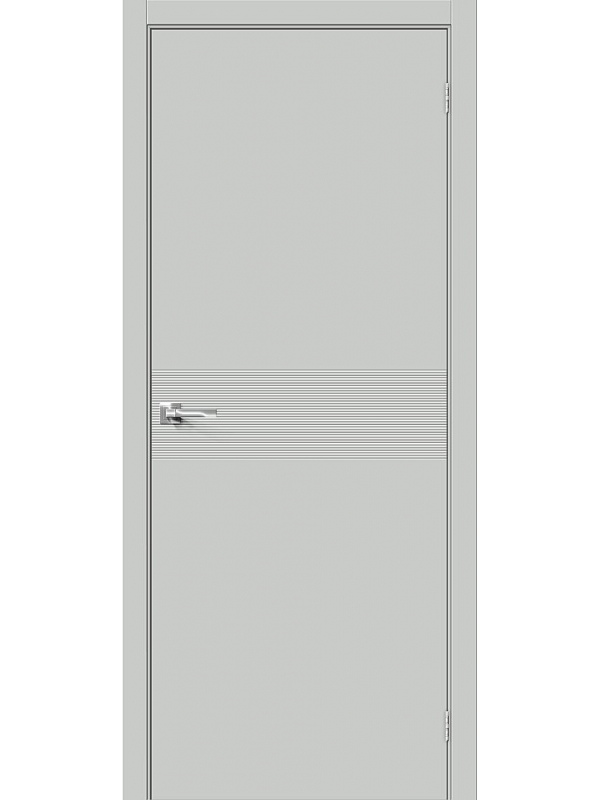 Межкомнатная дверь винил Граффити-23 Grey Pro глухая