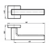 Дверная ручка Armadillo K.USQ52.SCREEN (SCREEN USQ8) BB/SBB-17 кор.бронза/мат.кор.бронза