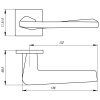 Дверная ручка Armadillo K.USS52.TORSO (TORSO USS) MWSC-33 итальянский тисненый