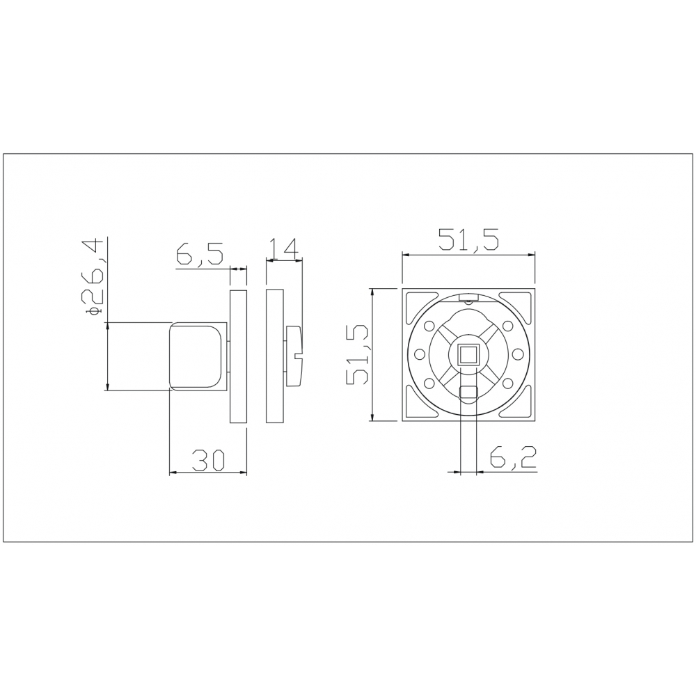 Фиксатор Adden Bau WC SQ-003 BLACK / CHROME RIM Черный матовый / Хром