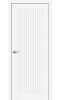 Межкомнатная дверь ПЭТ Браво-40 White Silk глухая
