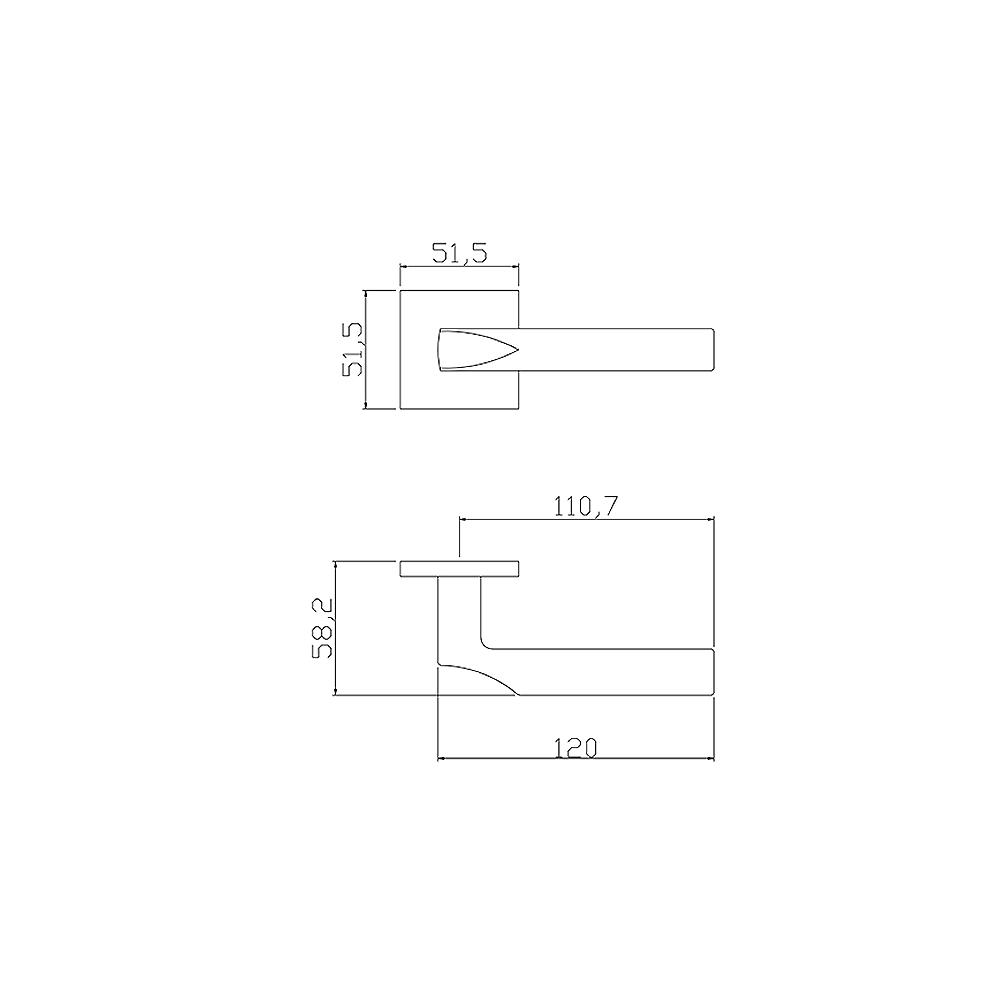 Дверная ручка Adden Bau SHELF S-559 Черный матовый