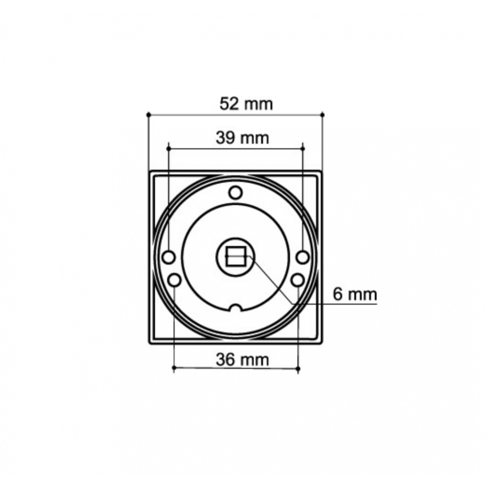 Фиксатор Armadillo поворотная BK6.K.SQ52 (BK6/SQ) MWSC-33 итальянский тисненый