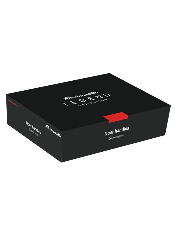 Дверная ручка Armadillo R.LD54.Eridan37 (Eridan LD37) SN/CP-3 матовый никель/хром TECH (кв. 8х140)