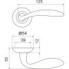 Дверная ручка Armadillo R.LD54.Virgo (Virgo LD57) SN/CP-3 матовый никель/хром