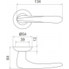 Дверная ручка Armadillo R.LD54.Pava (Pava LD42) AB/GP-7 бронза/золото