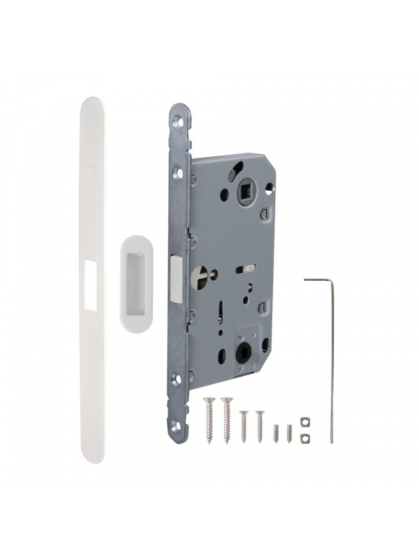 Магнитная защелка Armadillo WC с планкой GRAVITY.PRO G01. 96 WH Белый