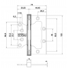 Петля дверная QUADRO-2 BL Черный
